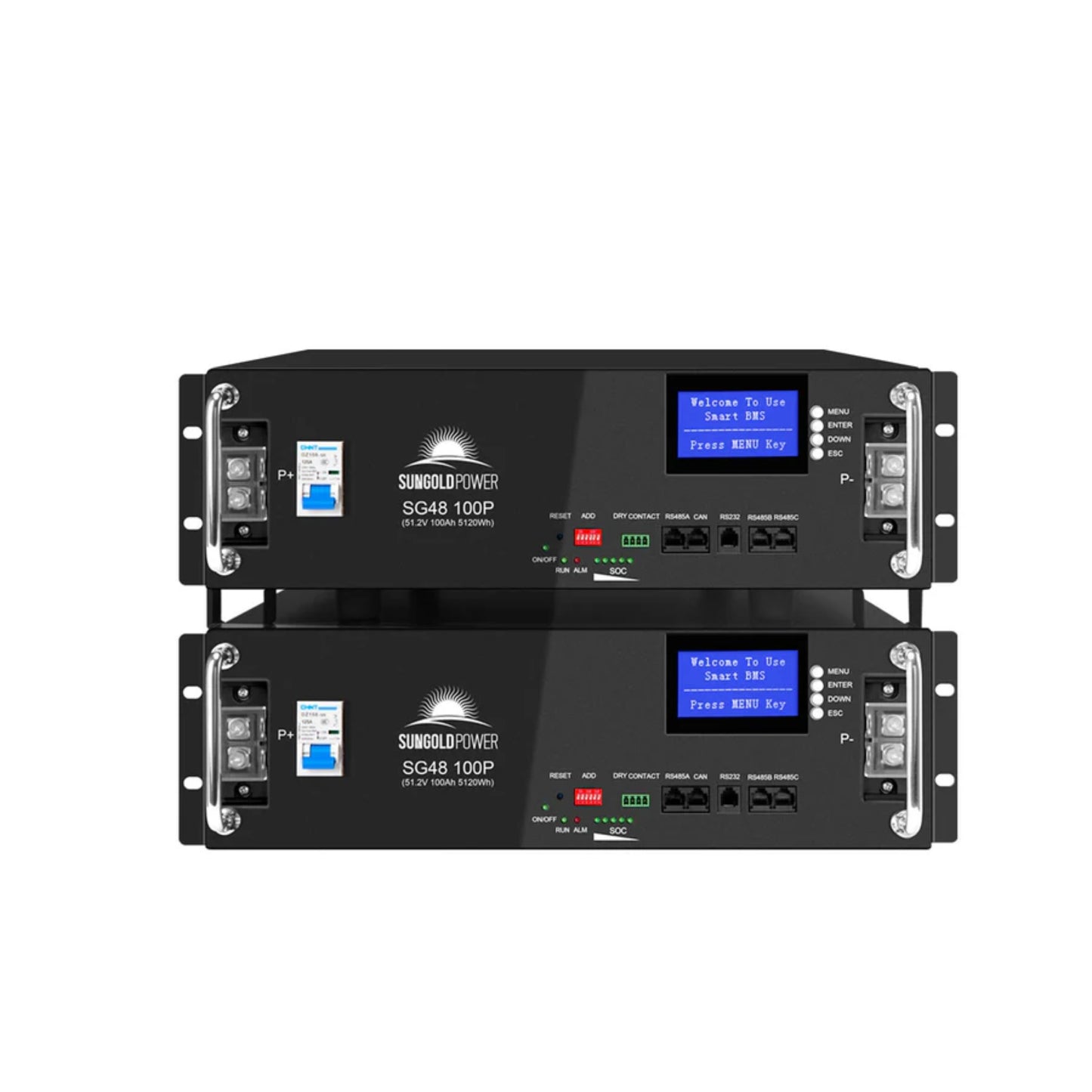 48V 100AH Server Rack LiFePO4 Lithium Battery SG48100P UL1973 UL9540A