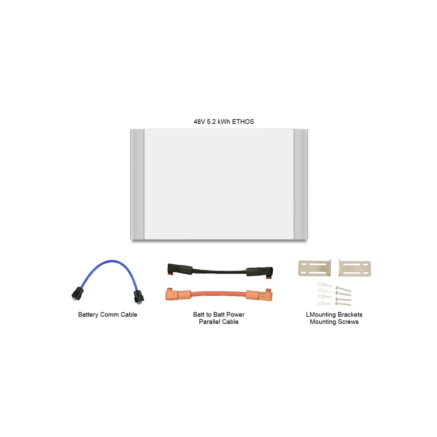 48V ETHOS 5.12kWh Stackable Battery Module