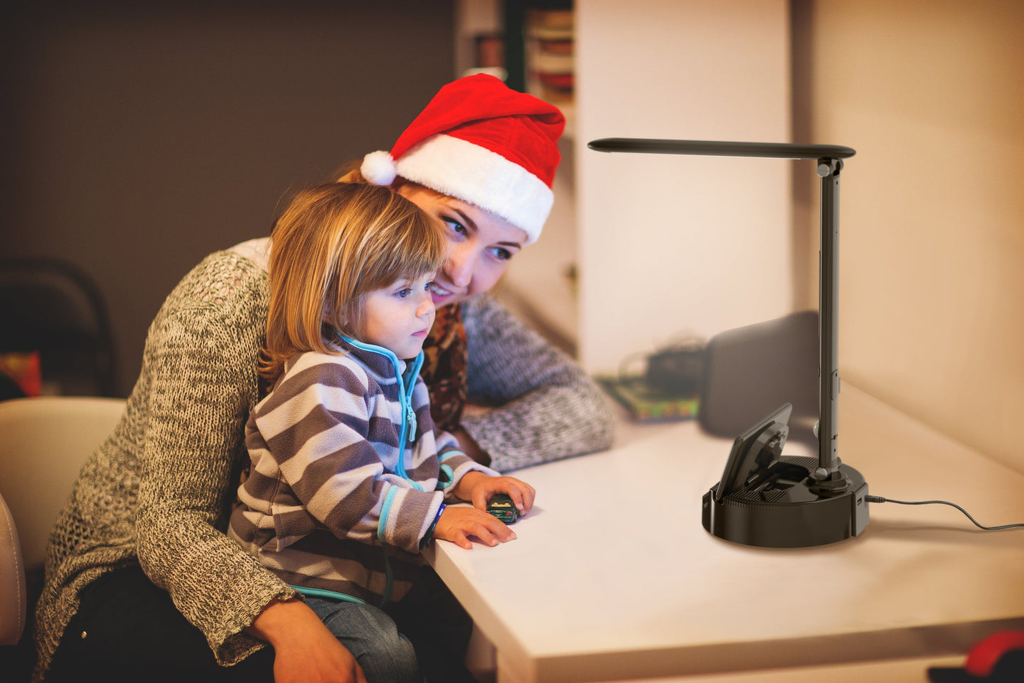 Lumicharge III | LED Desk Lamp + Wireless Charger+ Bluetooth Speaker & App-Controls