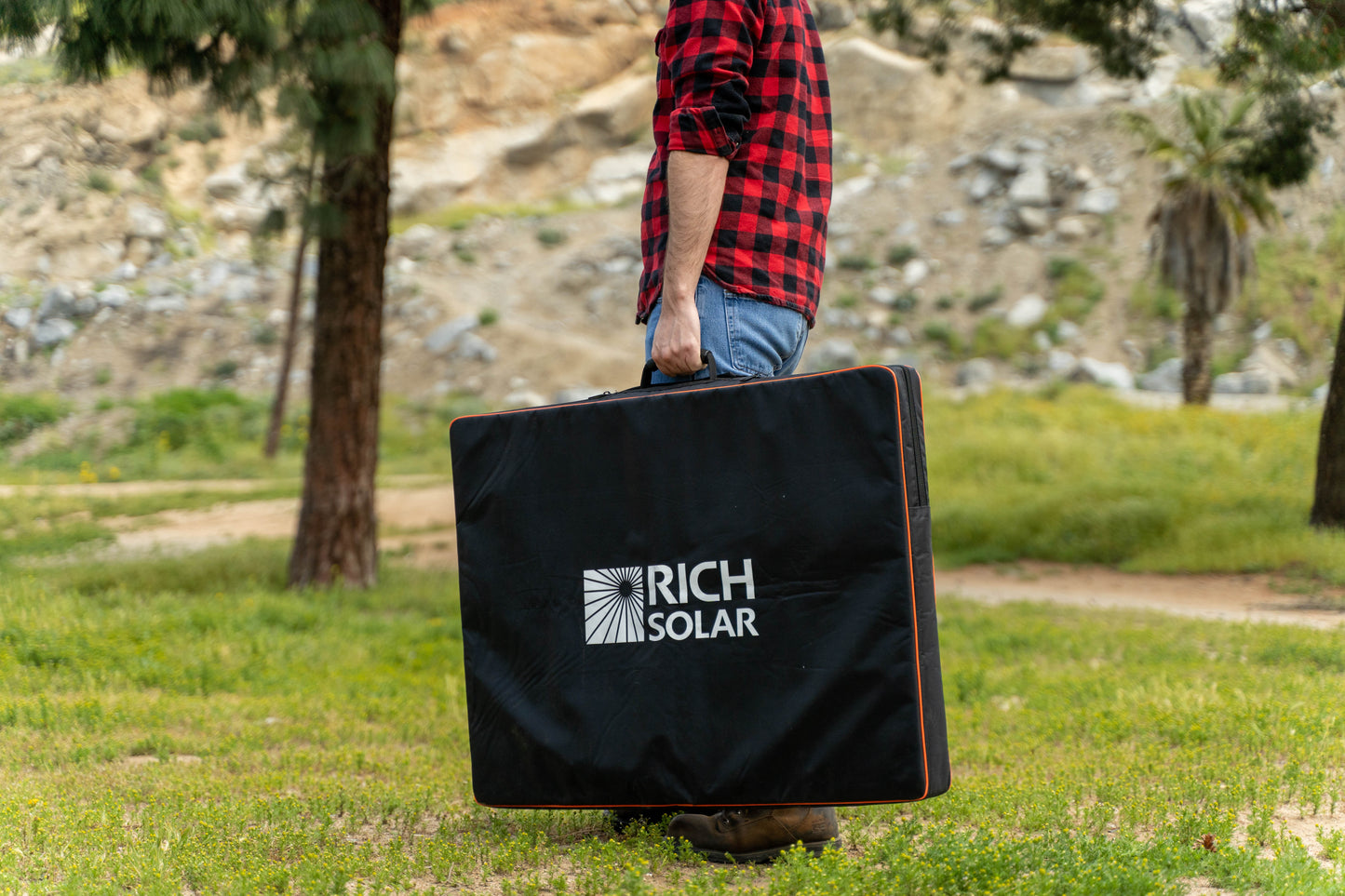 MEGA 200 Portable Briefcase Charging Kit | 200 Watt Portable 12V Solar Panel