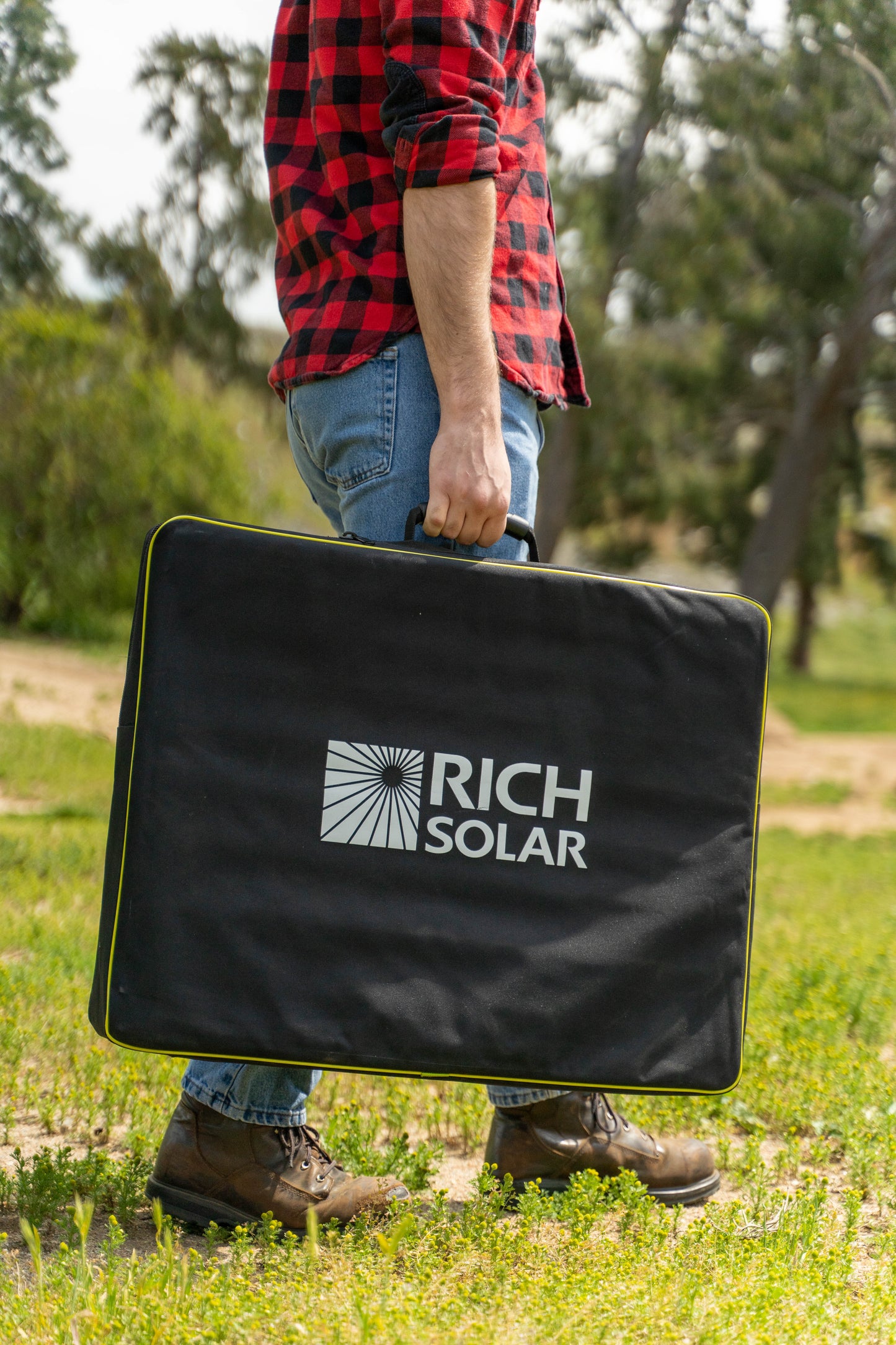 MEGA 200 Portable Briefcase Charging Kit | 200 Watt Portable 12V Solar Panel