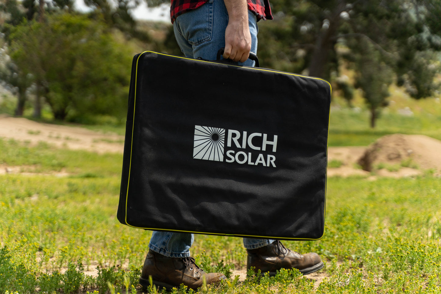 MEGA 200 Portable Briefcase Charging Kit | 200 Watt Portable 12V Solar Panel