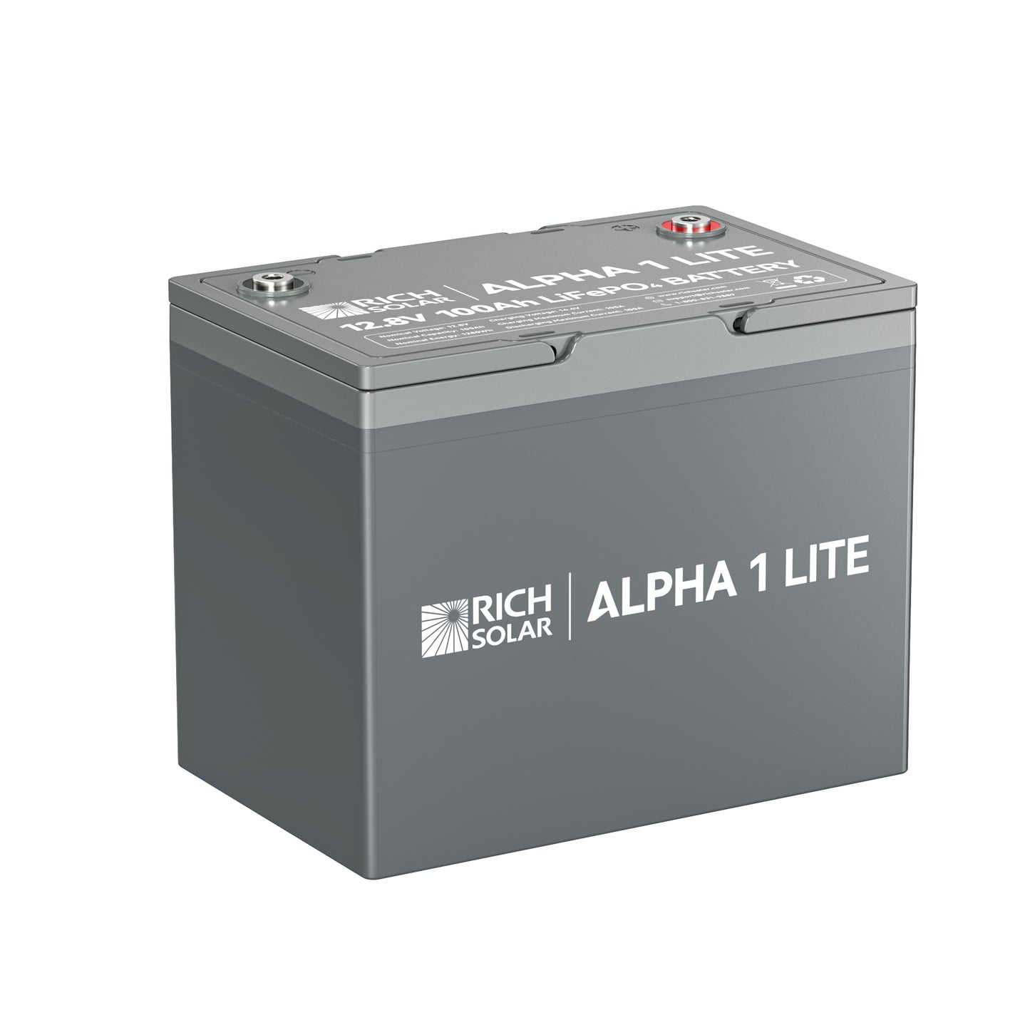 ALPHA 1 LITE | 12V 100Ah LiFePO4 Battery | Lightweight 12V Lithium Battery
