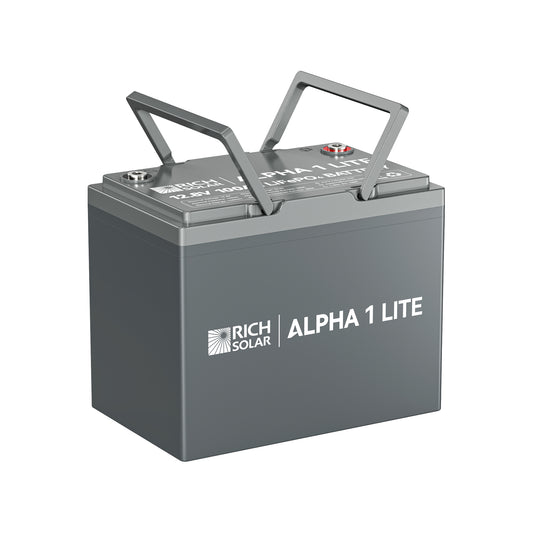 ALPHA 1 LITE | 12V 100Ah LiFePO4 Battery | Lightweight 12V Lithium Battery