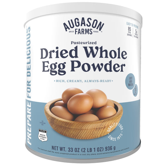 Pasteurized Dried Whole Egg Powder Can, 85 Servings