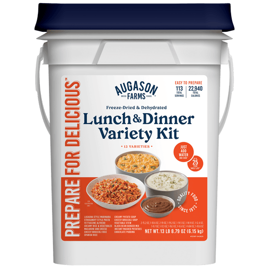 Lunch and Dinner Variety Pail, 122 Servings