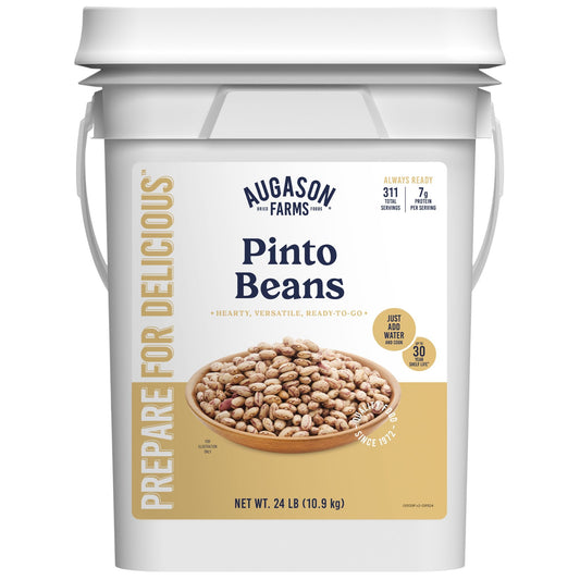 Dried Pinto Beans 4 Gallon Pail, 311 Servings