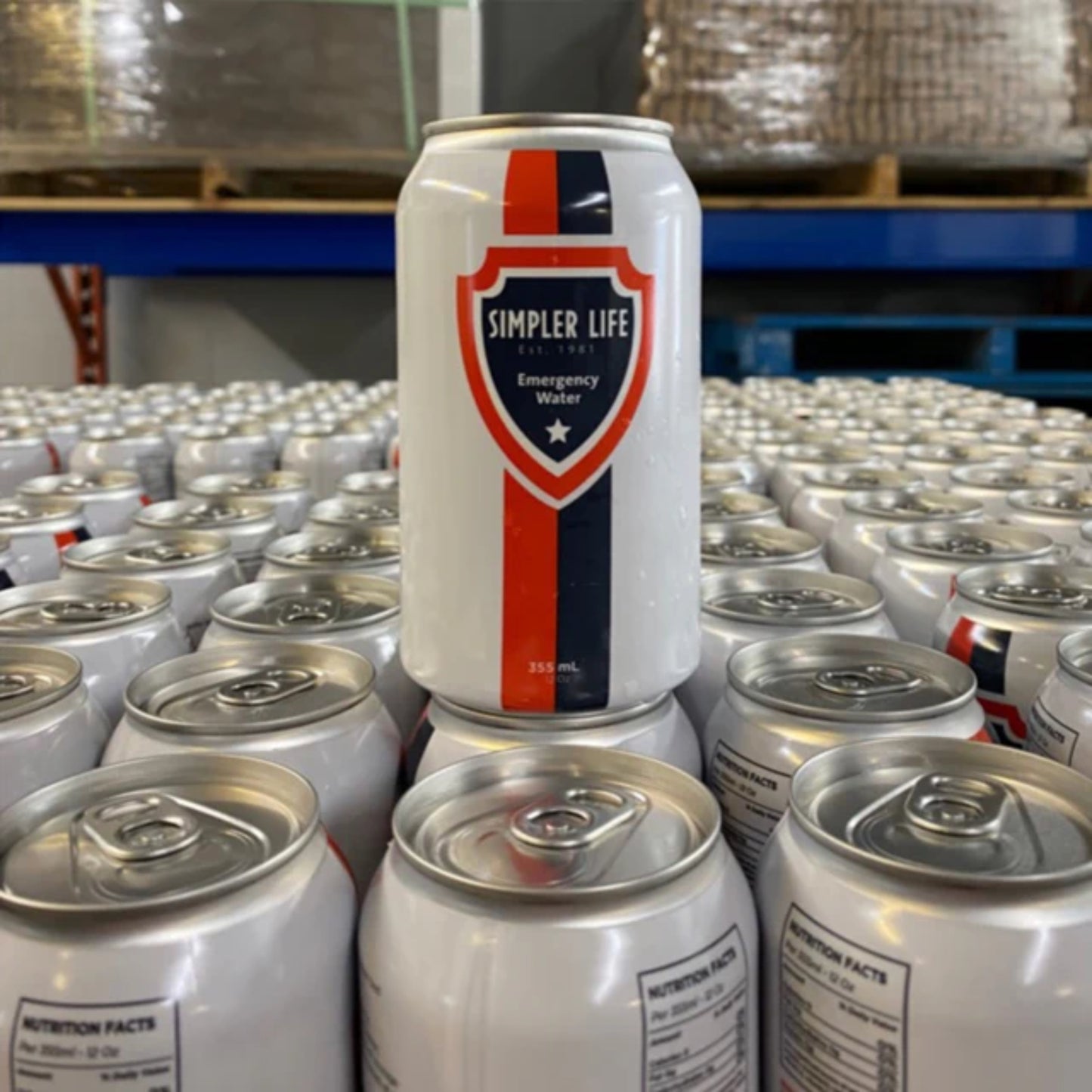 Emergency 100-Year Shelf Life Water In Cans