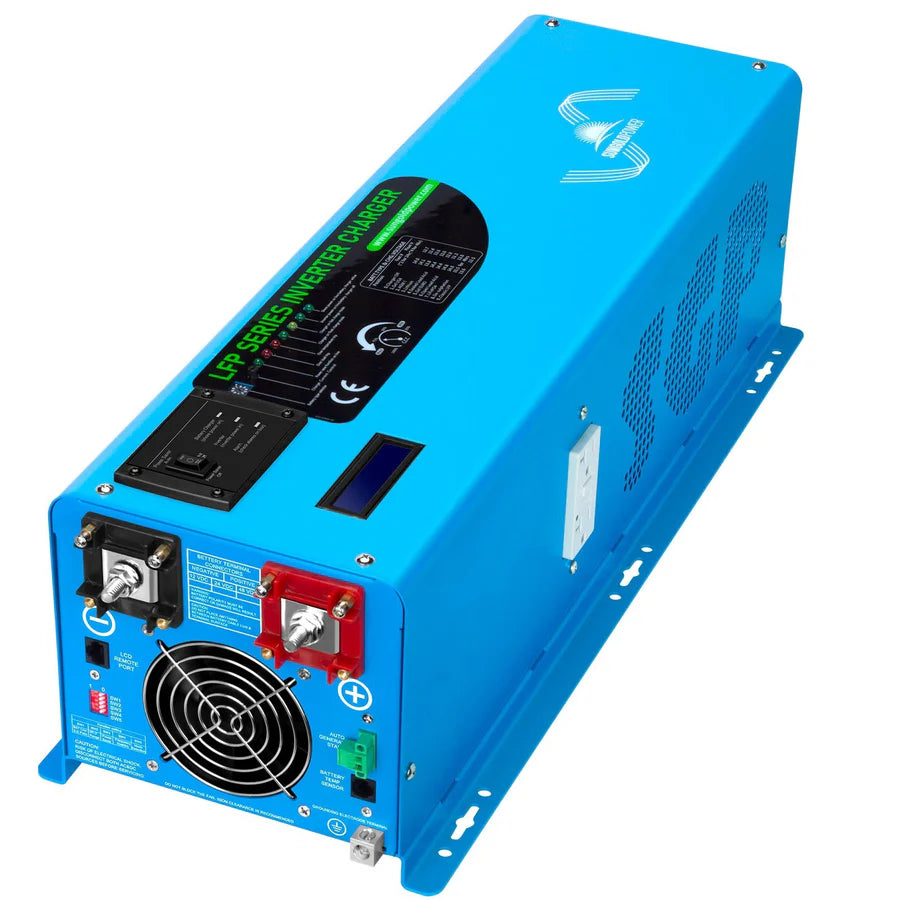 6000W DC 24V/ 48V Split Phase Pure Sine Wave Inverter With Charger