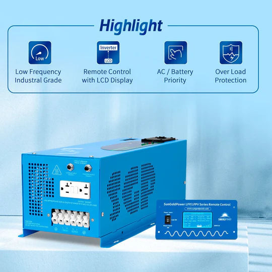 2000W DC 12V Pure Sine Wave Inverter With Charger