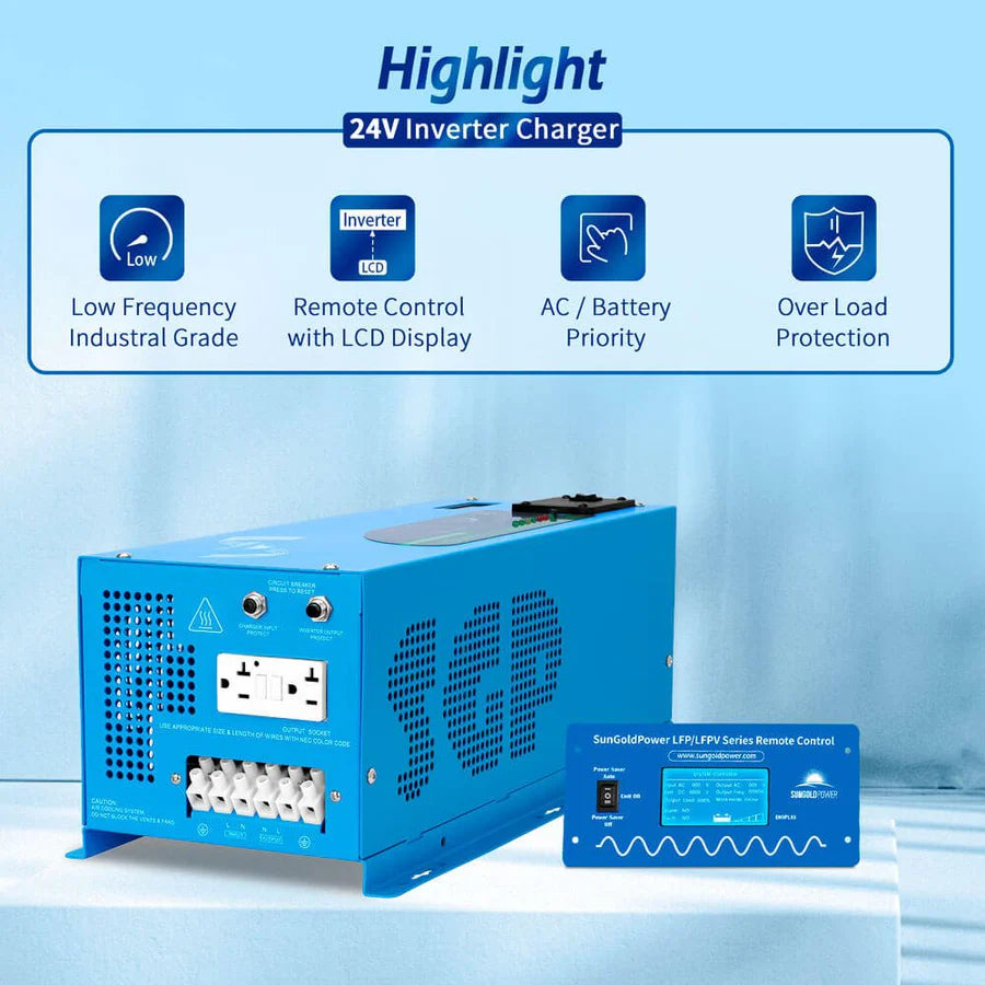 4000W DC 12V Pure Sine Wave Inverter With Charger