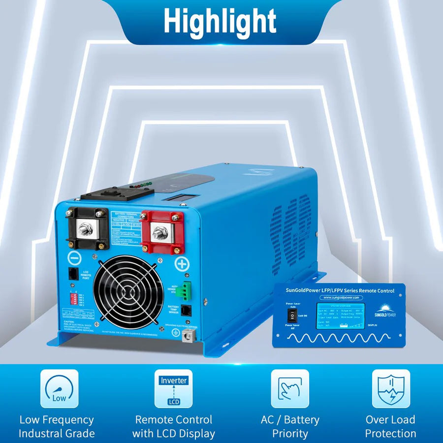 4000W DC 24V Pure Sine Wave Inverter With Charger