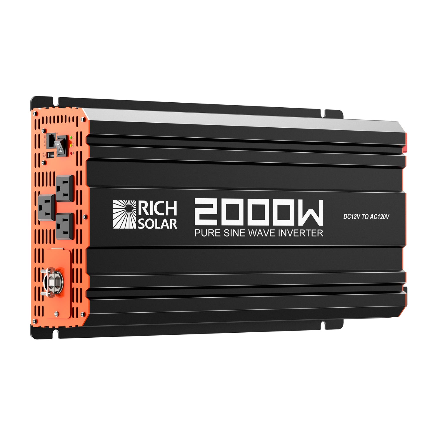 NOVA PURE 2K | 2000 Watt (2kW) 12 Volt Industrial Pure Sine Wave Inverter | Powerful 2000W 12V Off-Grid Inverter for RVs, Trailers, Campers, Vans, Trucks, Overlanders, Boats