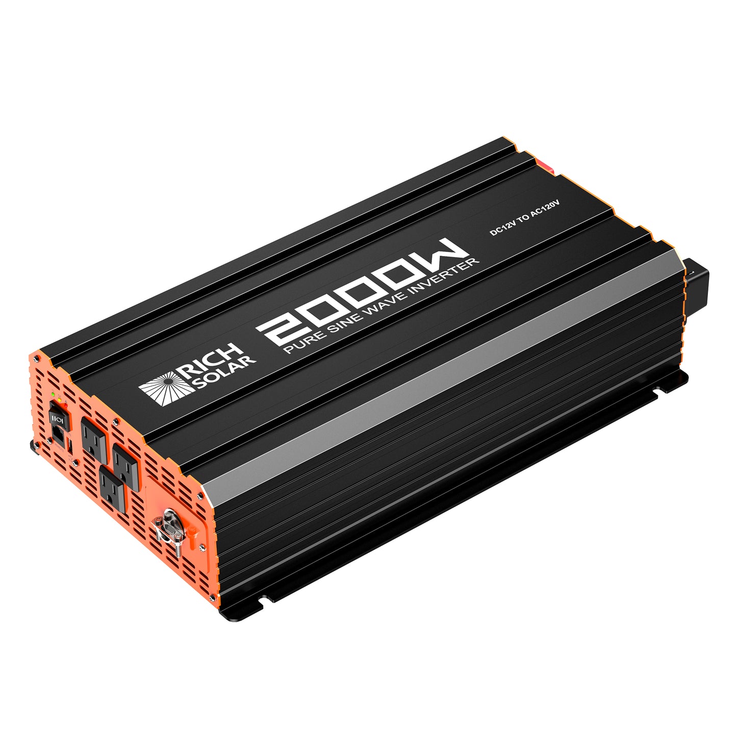 NOVA PURE 2K | 2000 Watt (2kW) 12 Volt Industrial Pure Sine Wave Inverter | Powerful 2000W 12V Off-Grid Inverter for RVs, Trailers, Campers, Vans, Trucks, Overlanders, Boats