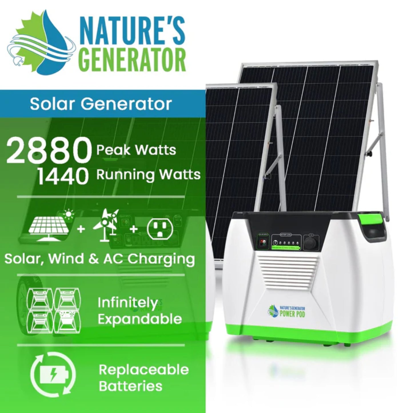 Nature's Generator - Platinum System Solar Generator