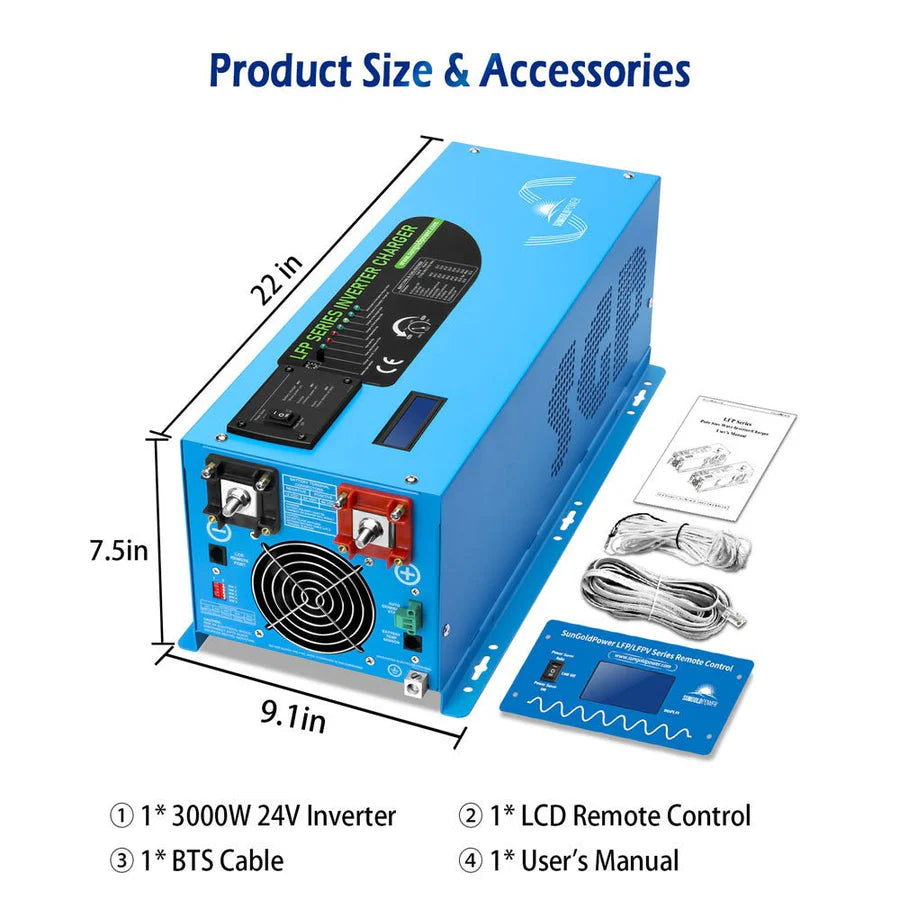 4000W DC 12V Pure Sine Wave Inverter With Charger