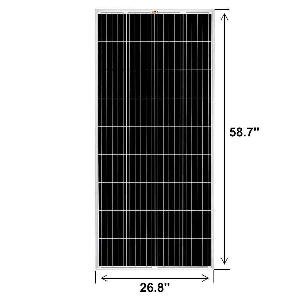 MEGA 200 | 200 Watt Solar Panel | Premier 12V Off-Grid Solar Panel for RVs Cabins, Boats | 25-Year Output Warranty | UL Certified