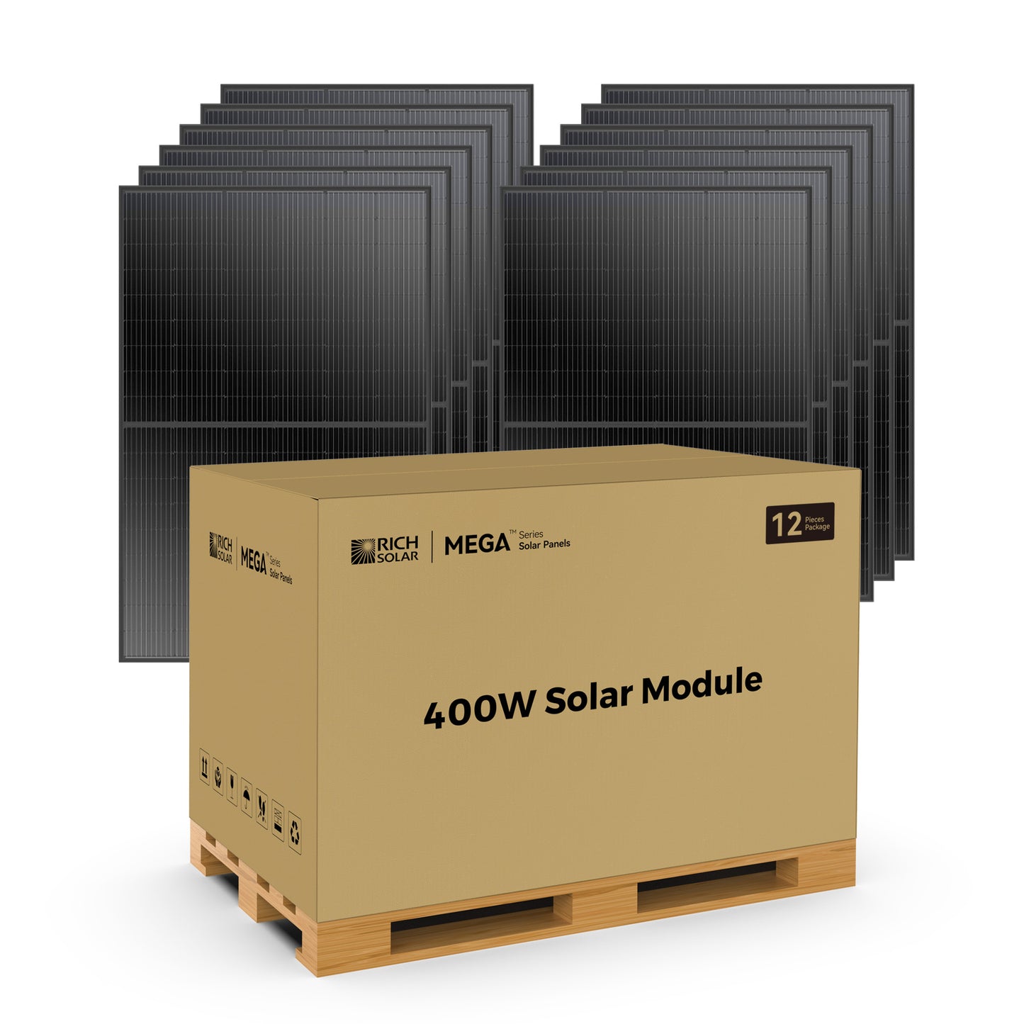 MEGA 400 | 400 Watt Solar Panel | Premium Grid-tie or Off-grid Solar Panel for Residential, Commercial, Agriculture | 25-Year Output Warranty | UL Certified