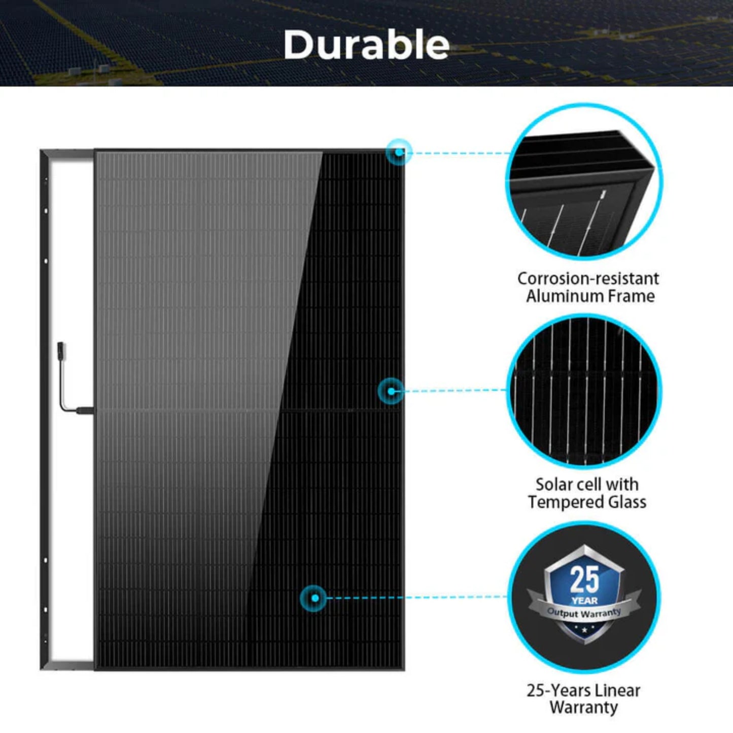 440W Mono Black PERC Solar Panel Full Pallet (32 Panels) UL 61730