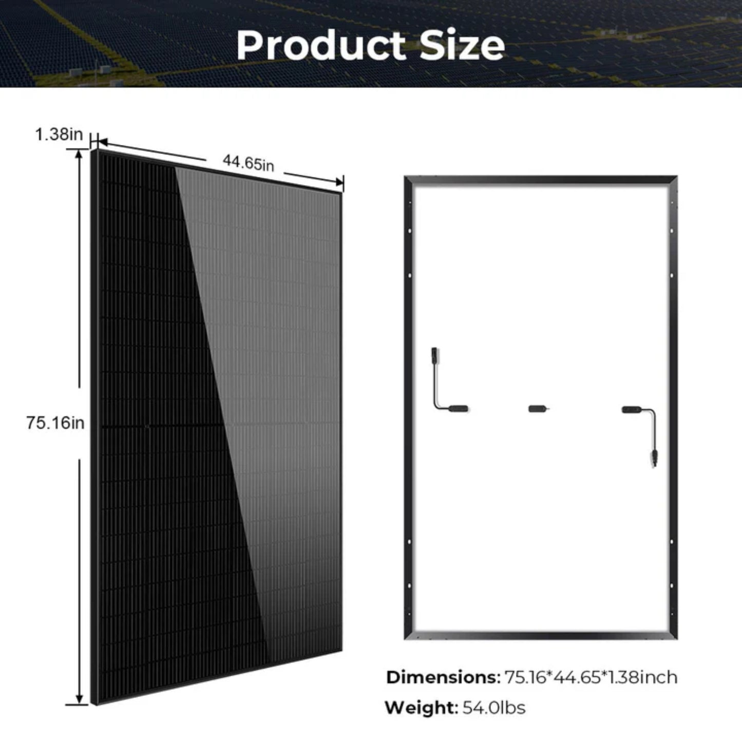 440W Mono Black PERC Solar Panel Full Pallet (32 Panels) UL 61730