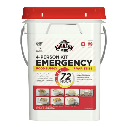 72-Hour 4-Person Emergency Food Supply Kit, 176 Servings