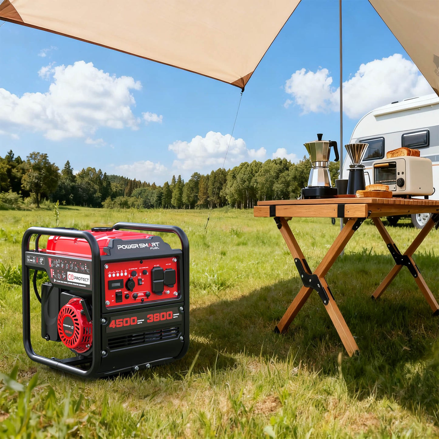 4500W Open Frame Inverter Generator w/ CO Alert DB5041C