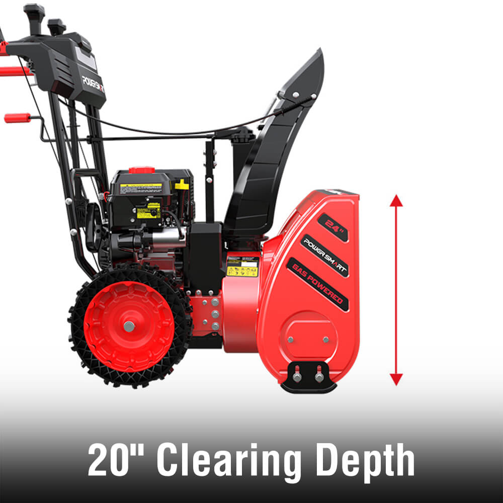 24'' 252cc Two Stage Self-Propelled Gas Snow Blower w/ Electric Start DB7109 (Web Exclusive)