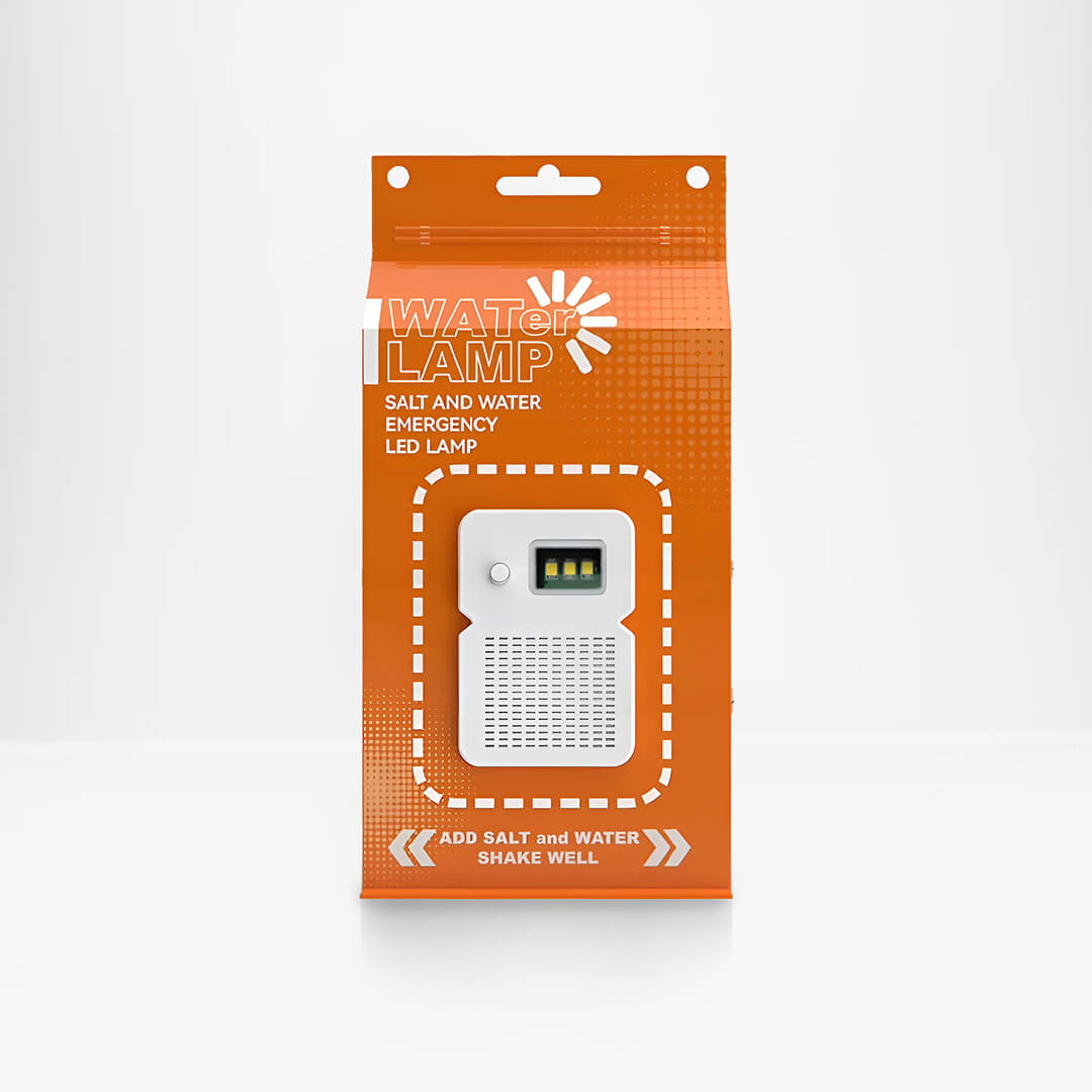 Emergency Light Salt Water Lamp, No Battery Required Portable Lantern for Hiking,Camping Essentials Survival Gear Outdoor Lamp for Power Outages Outdoor Activities Night Fishing Camping