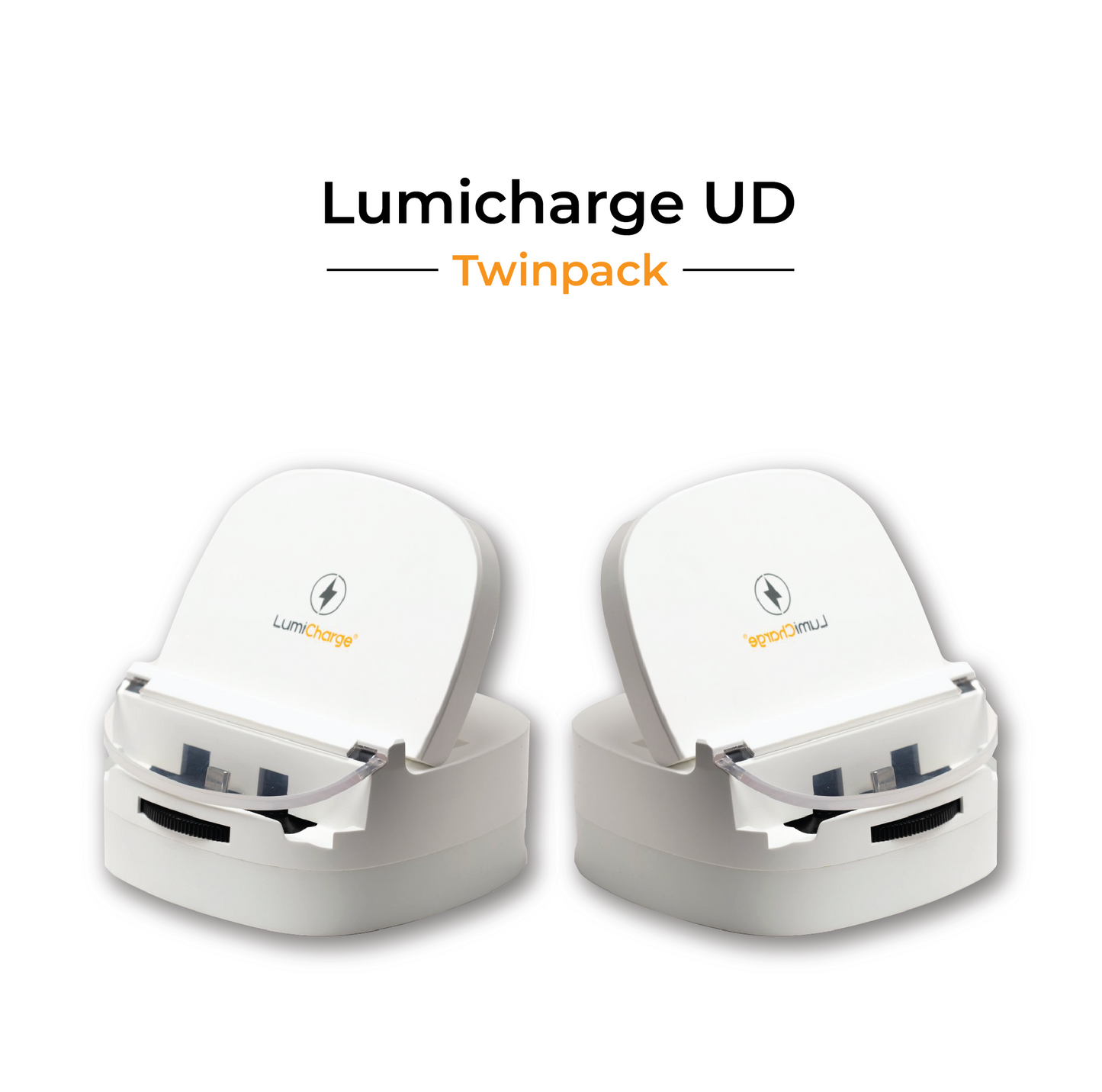 Lumicharge UD- iPhone 16, 15, 14, 13, 12, X and Android Charger - Adjustable Fast Wireless Charger
