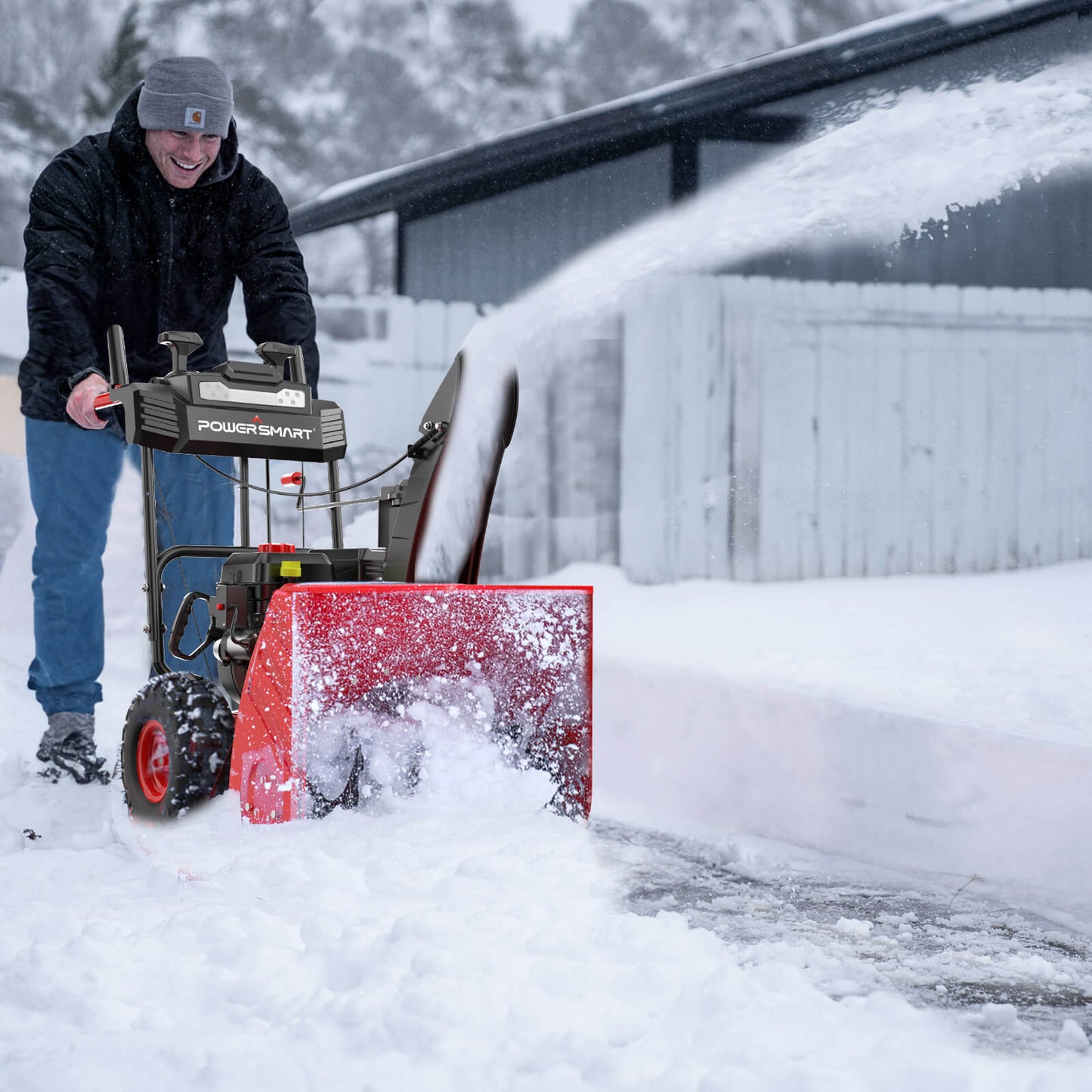 24'' 212cc Two Stage Gas Snow Blower w/ Electric Start (MB7109A)