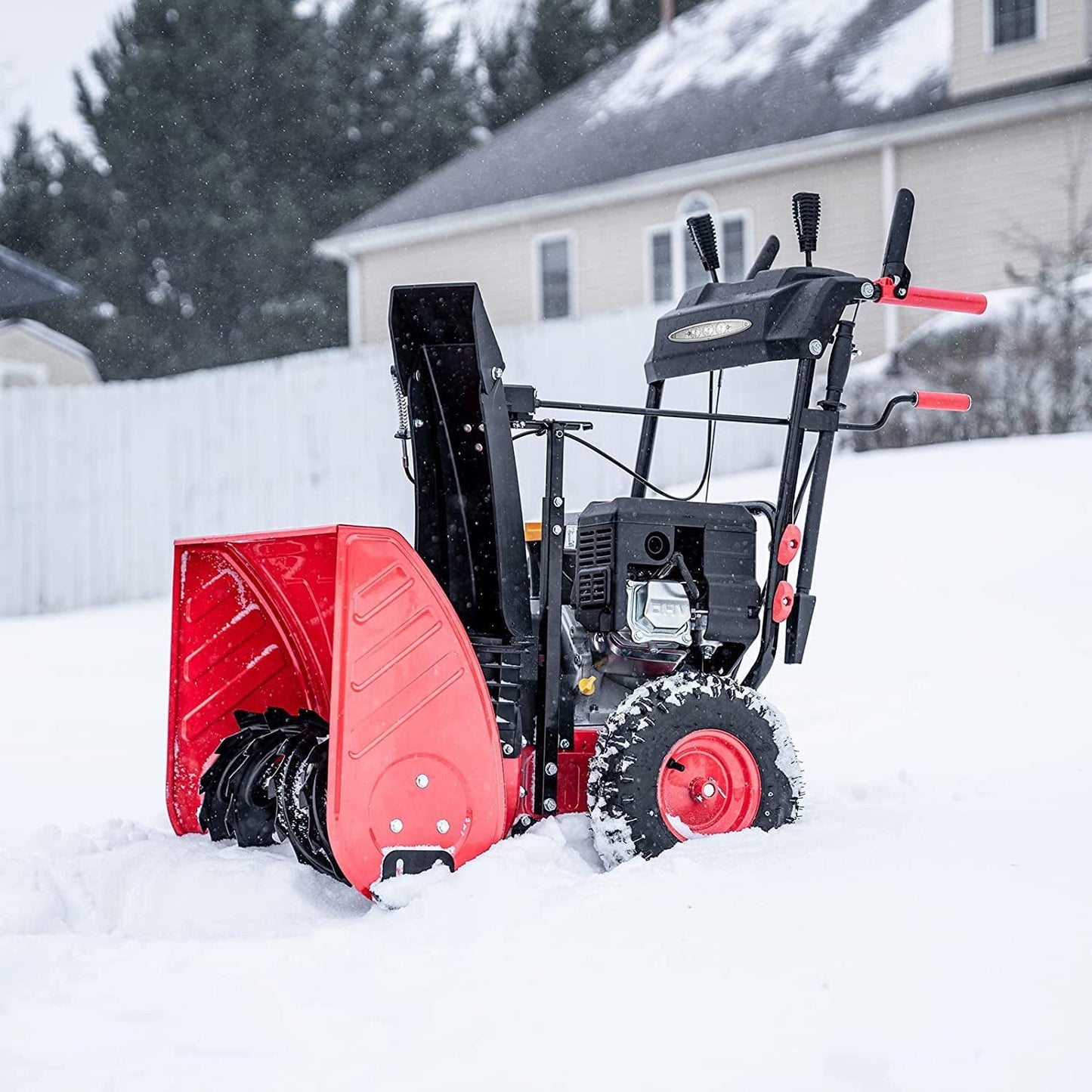 26'' 212cc Two Stage Self-Propelled Gas Snow Blower w/ Electric Start DB7109B