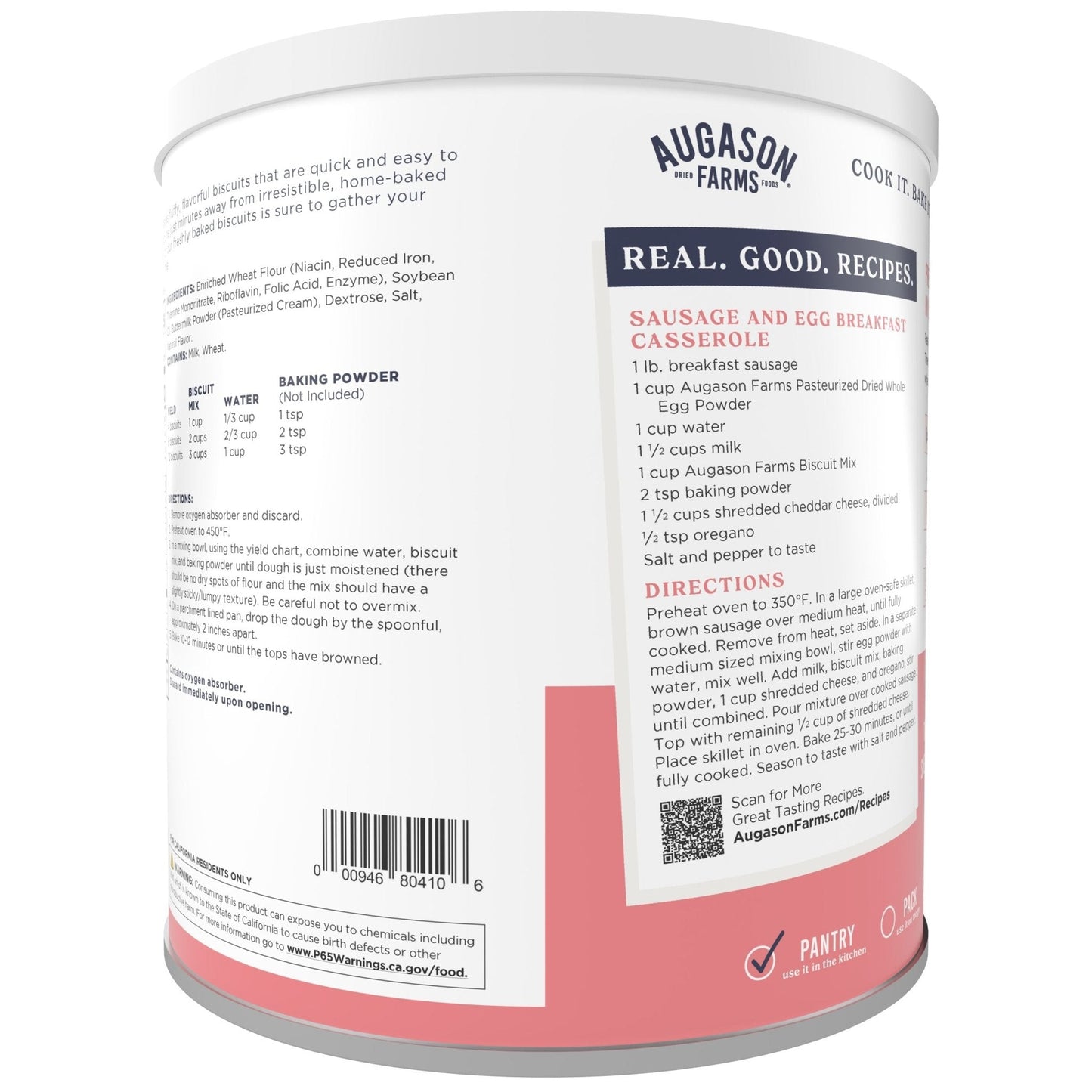 Buttermilk Biscuit Mix Can, 29 Servings