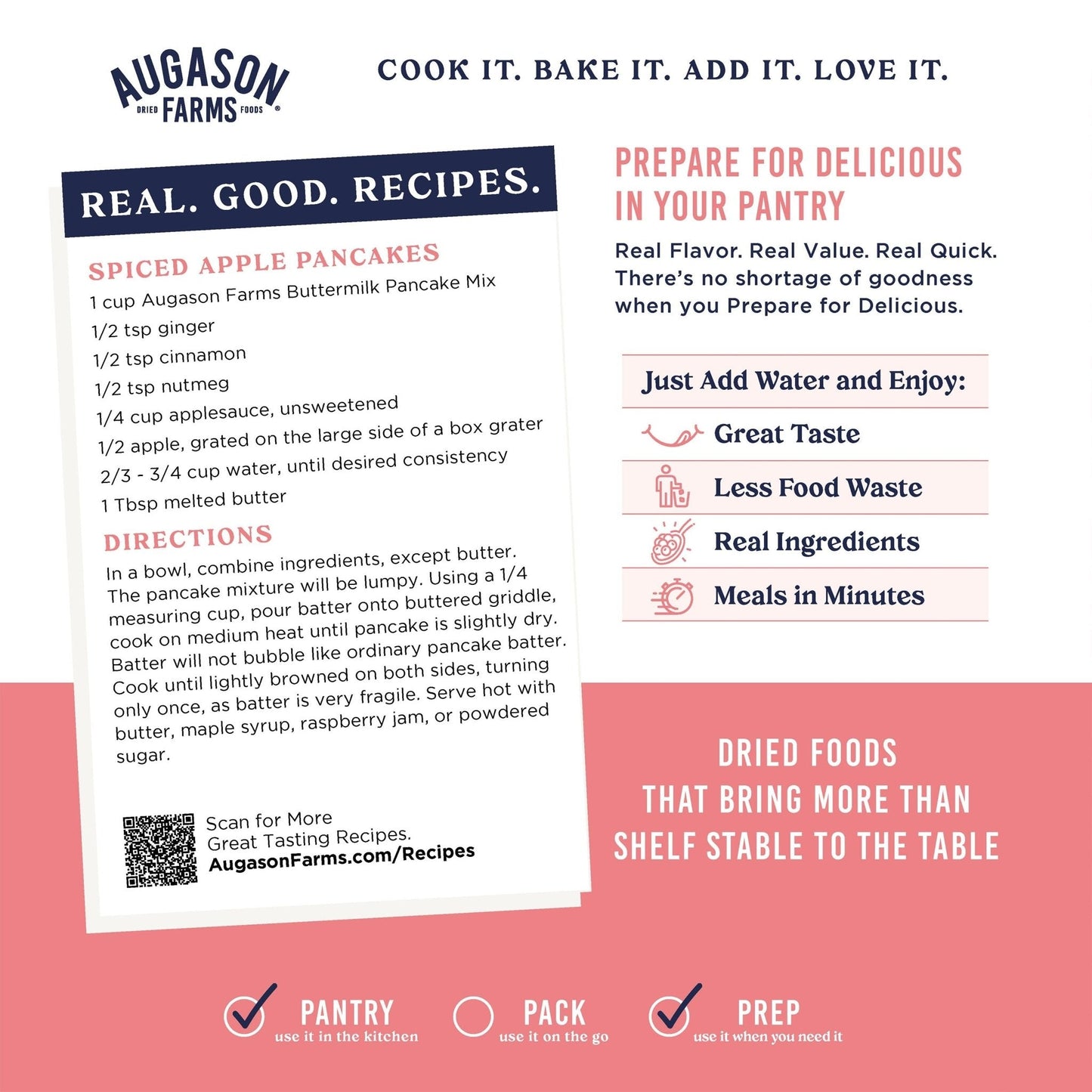 Buttermilk Pancake & Waffle Mix Can, 33 Servings