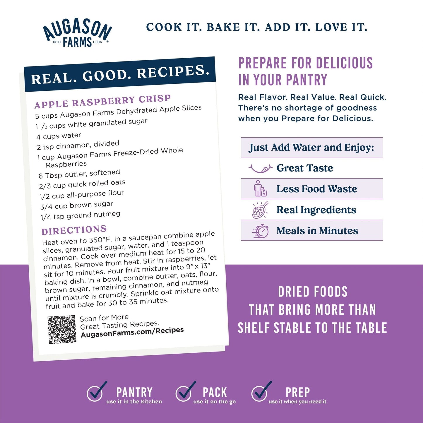 Dehydrated Apple Slices Can, 20 Servings