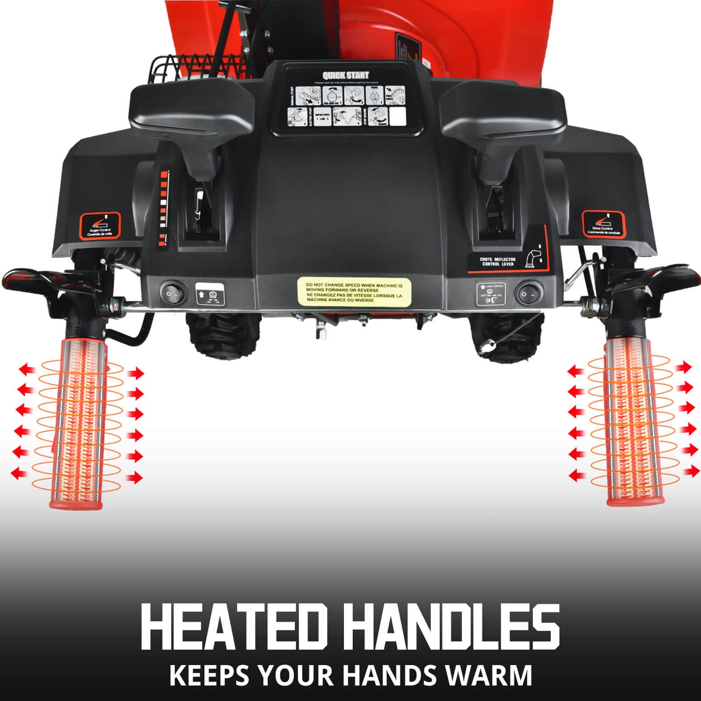 24'' 212cc Heavy-Duty Two Stage Self-Propelled Gas Snow Blower w/ Electric Start & Heated Handle DB7108B