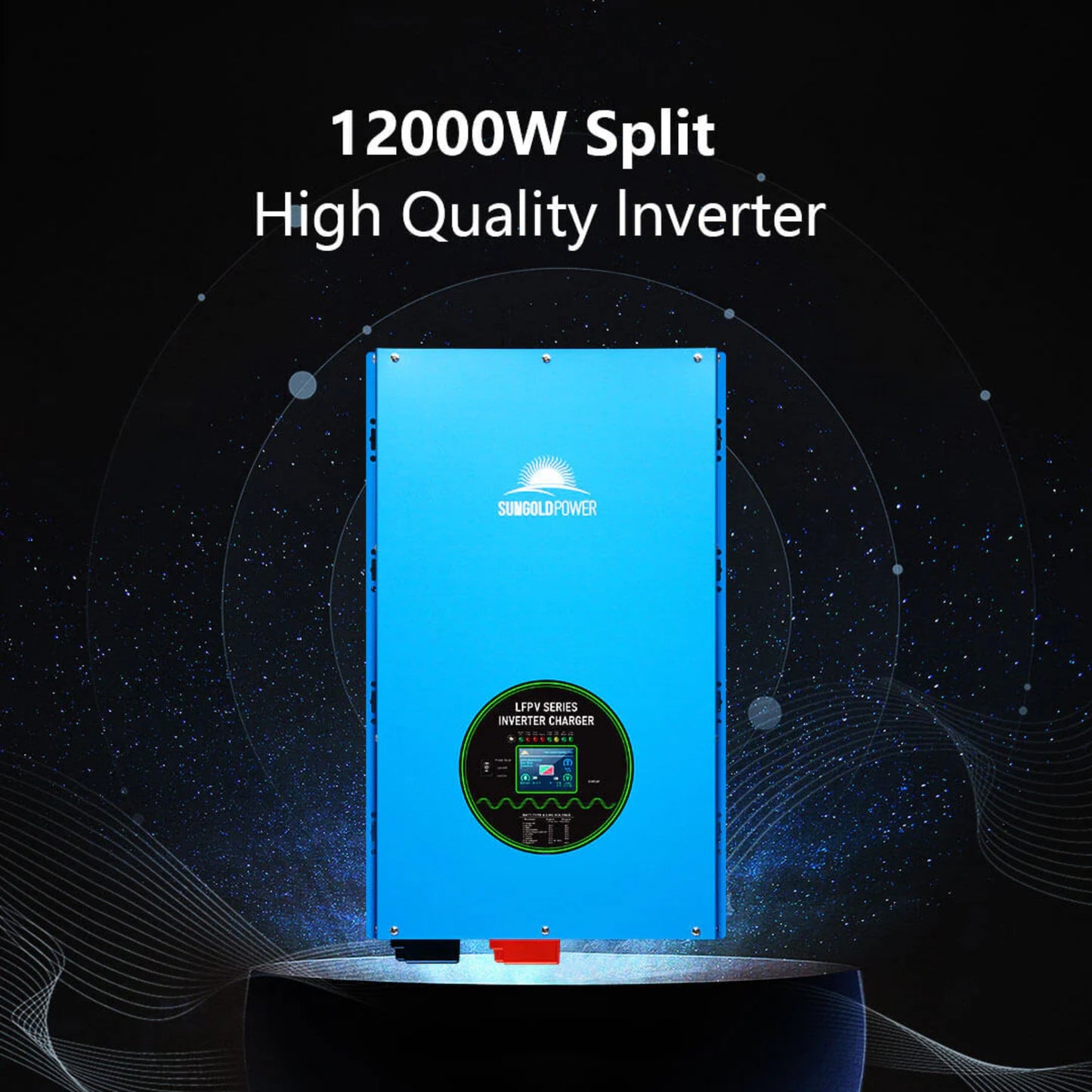 Complete OFF-GRID Solar Kit 12000W 48V 120V/240V Output 10.24KWH Lithium Battery 5400 Watt Solar Panel