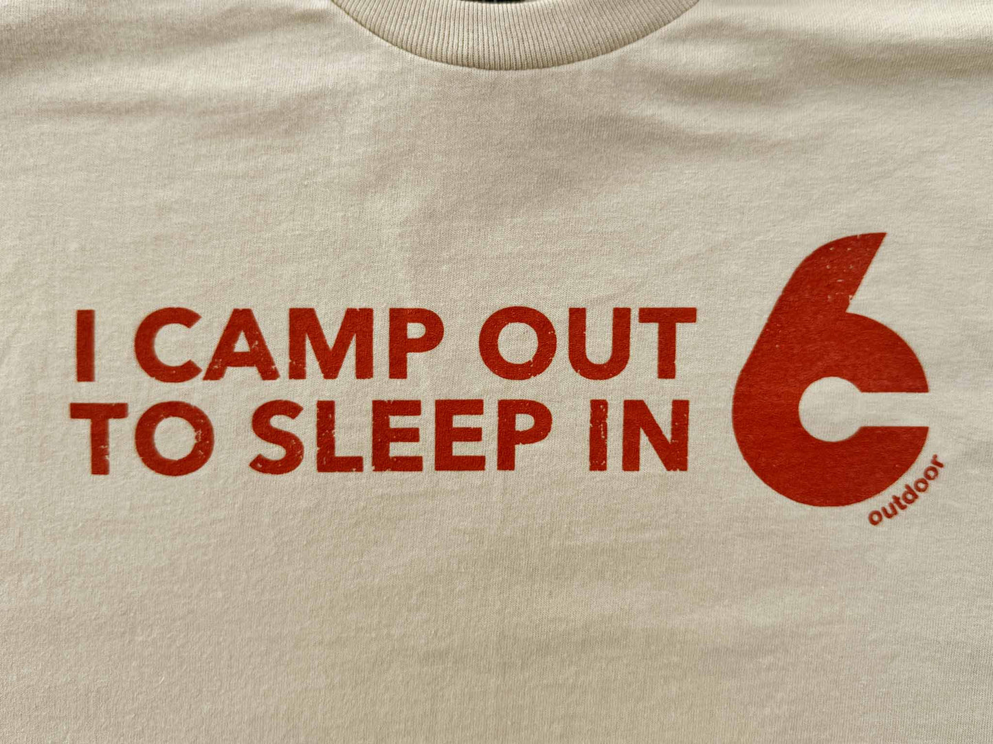 CAMP OUT SLEEP IN T-SHIRT